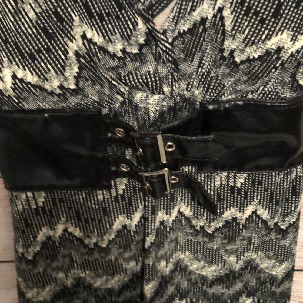Black and white dress